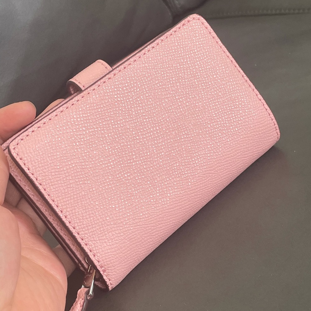 NWOT!COACH MEDIUM CORNER ZIP WALLET(COACH 11484)IM/CANDY PINK - Picture 2 of 5